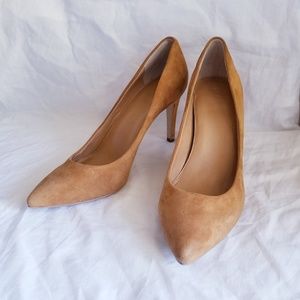 J. Crew Camel Suede Heels